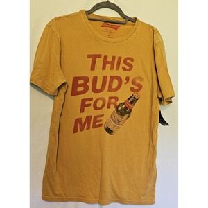 Lucky Brand Budweiser Collabortive T-Shirt NWT "This Bud's For Me" Size M